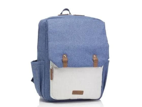 Batoh BABYMEL George Mid-Blue-Oatmeal