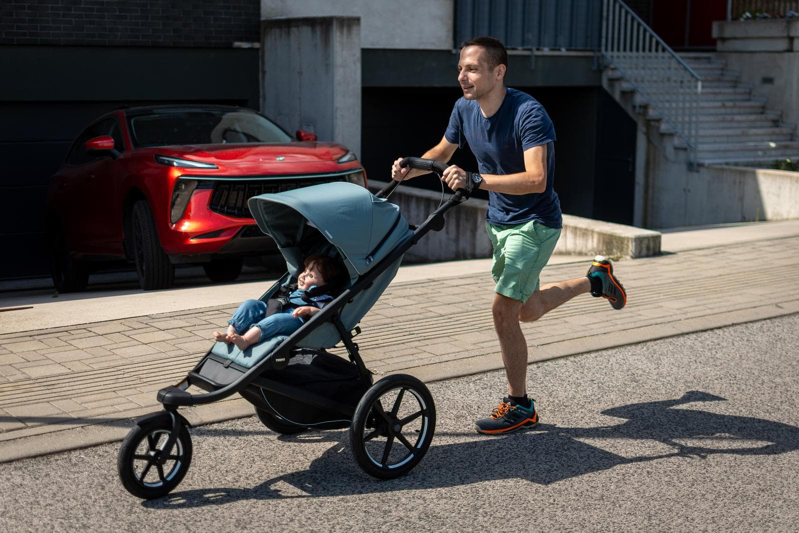 Kočárky na sport jsou převážně tříkolky.