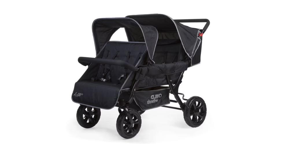 Příklad sportovního čtyřkočárku Childhome Two by Two.