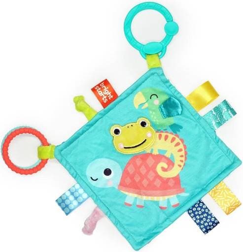Bright Starts Dečka maznací na C kroužku Fuzzy Feelies™ 0m+